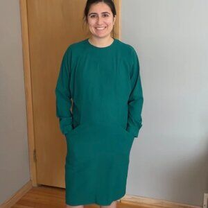 Vintage Liz Claiborne Emerald Green Size 8 Dress